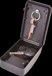 fixing material (4 screws and dowels) Key Safe 10 integrated key hook for