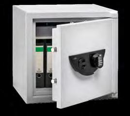 Commercial freestanding safe OfficeLine 121-126 RESISTANCE GRADE type tested and supervised security by ECB S/VdS fire protection with all-round fire fold certified protection against burglary
