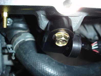 Install the main manifold to the cylinder head using the supplied (6) M8x25 bolts, (2) M8x60 flange bolts, and