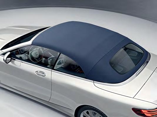 Standard options Soft top operation convenient and automatic The soft top of the S-Class Cabriolet is made out of an extremely hard-wearing and attractive quality fabric and is available in the