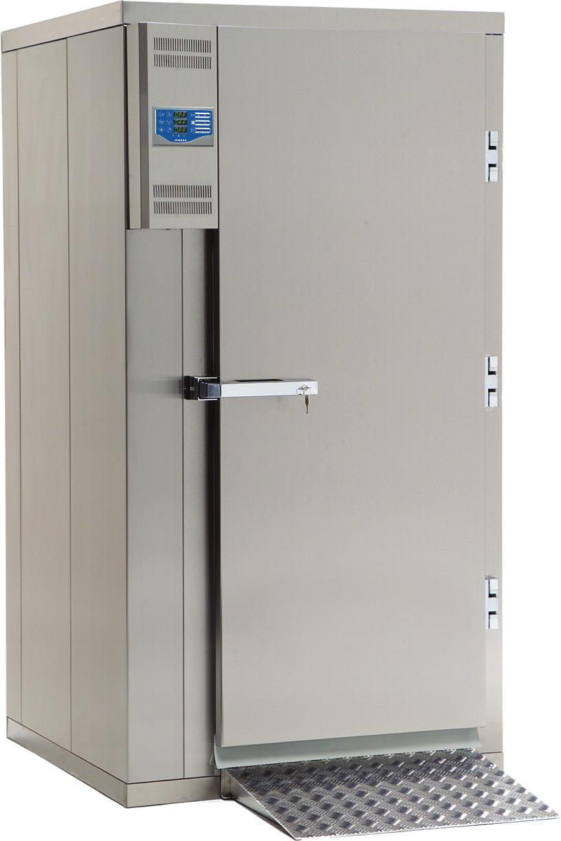 Blast cabinets Blast chiller and blast chiller/freezer cabinets for trolley operation BC 960SMH Exterior dimensions 1050 x 1050 x 2100 mm (width x depth x height) Maximum trolley height recommended