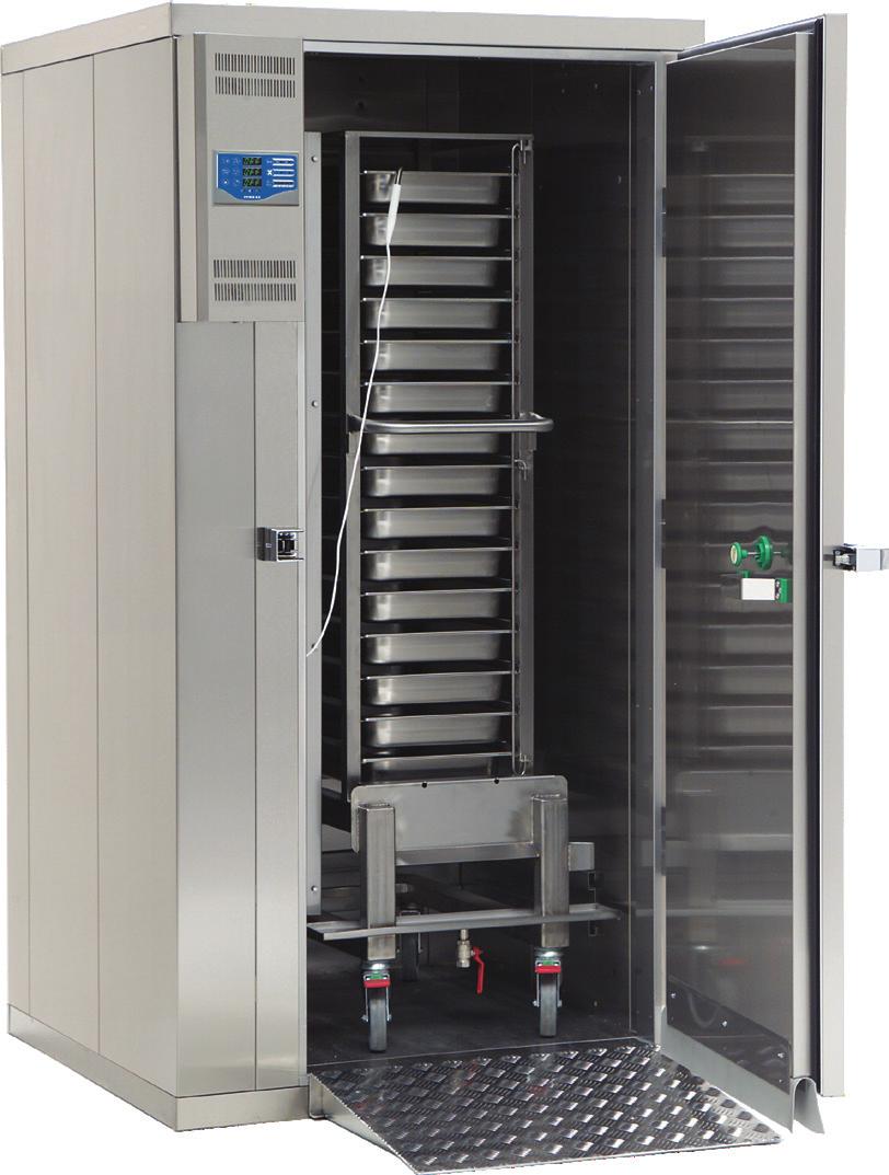 Blast cabinets Blast chiller and blast chiller/freezer cabinets for trolley operation BC 990SMH Exterior dimensions 1050 x 1050 x 2100 mm (width x depth x height) Maximum trolley height recommended