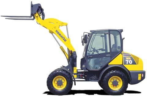 C OMPACT W HEEL L OADER WA70-5 Ease of Operation Operators of compact wheel loaders are often challenged by a variety of applications. Therefore, easy operation of machine is a must.
