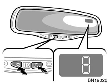 The compass sensor is on the inside rear view mirror. NOTICE Do not put magnets or a metal object on or near the inside rear view mirror of the vehicle.