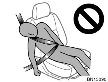 Do not allow anyone to get his/her head closer to the area where the side airbag and curtain shield airbag inflate, since these airbags could inflate with