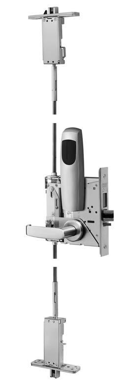 FM7300 Series Multi-Point Locks The FM7300 Series lock is a multi-point, deadlocking system developed to help protect lives while securing a community shelter and/ or safe room entry.