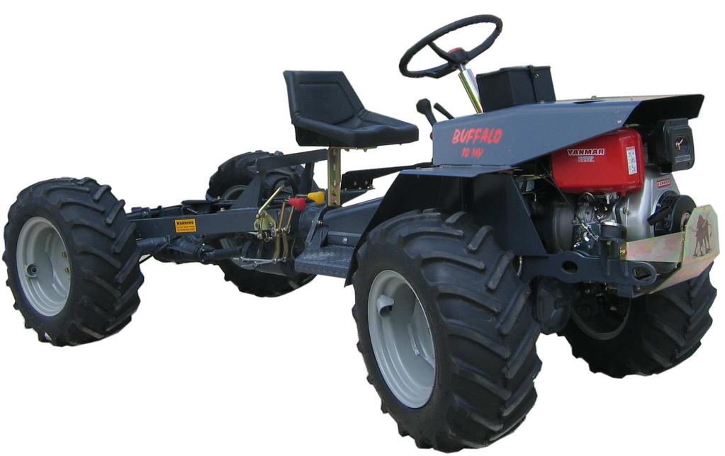 All Terrain Vehicle ENGINE TECHNICAL SPECIFICATIONS Diesel air cooled Dry air filter Recoil rope starter Water Trap CLUTCH Dry single plate with pedal control GEAR BOX Synchromesh 6 speeds with