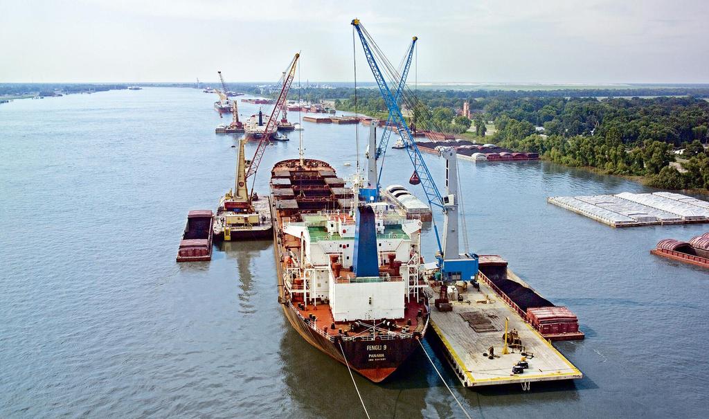 Barge Solutions Floating cranes are the right choice where quay space is limited