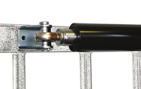 8 Install Gate Bracket to Linear Actuator Install gate bracket and manual release pin to linear actuator as shown. DO NOT operate the actuator before performing all installation steps.