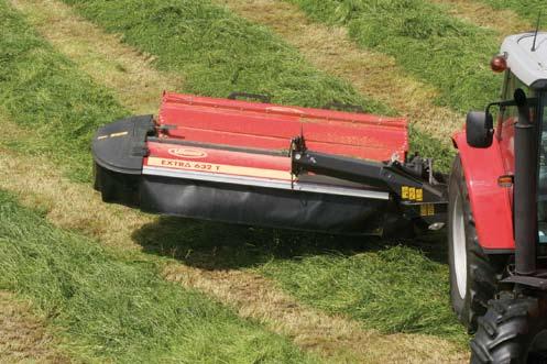mowing. The mowing unit is centrally suspended to give more precise ground contour following.