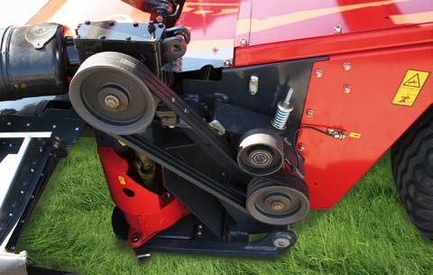 This important advantage in mower design allows mowing a field in one continuous process, without the need to open up new lands.
