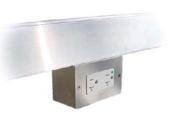The installer simply inserts the unit into the Busway, turns 90 degrees. The bolt-on mounting tab provides ground connection for the box and load.
