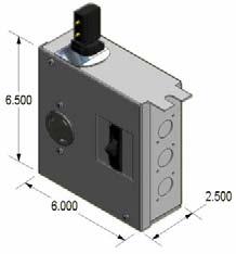 PREFERRED enclosure for CB units & OB units with breakers.