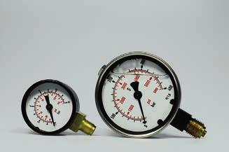 3 Pressure gauges WIWA pressure gauges Diameter (mm / inches) Connection Pressure range 0644050 Metal pressure gauge, vertical 40 / 1.