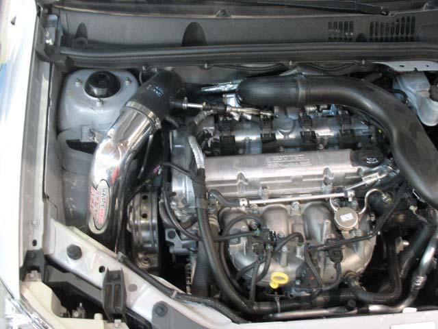 b) Check for proper hood clearance. Readjust pipes if necessary and retighten them.