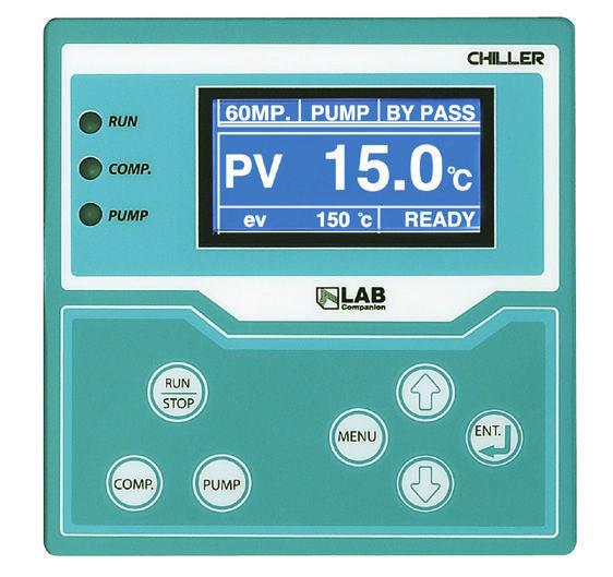 Pump pressure can be controlled using a by-pass function. (for H type) Convenience Clear and easy-to-use LCD display. (resolution 0.1 ) Bright LED water level indicator can be seen from a distance.