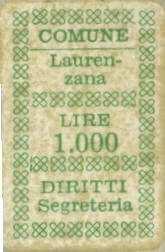 00 Italian Municipal Notes Latisana, Udine Stato Civile 24.