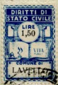 mm roulette 1,50 Lire dark blue 7/1943 2.