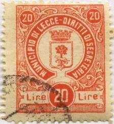 00 15 Lire red brown 10/1953 7/61 2.