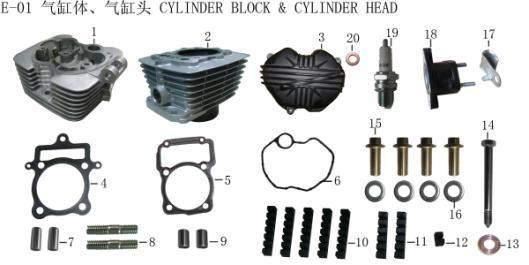 167MM-M Engine Parts 1671-1 Cylinder Head Comp 1671-2 Cylinder Block Comp 1671-3 Cylinder Head Cover 1671-4 Cylinder Head Gasket Comp 1671-5 Gasket, Ylinder Block 1671-6 Cylinder Head Cover Gasket