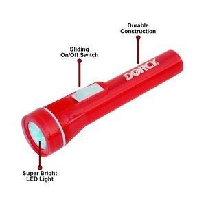 41-2503 2AA LED Flashlight Lumens: 20,000 MCD Run Time: 12 Hours Beam Distance: 20 Feet Bulb Type: 5MM LED Batteries: 2 AA Included The 2AA LED Optic Flashlight contains a super bright 5MM LED and a