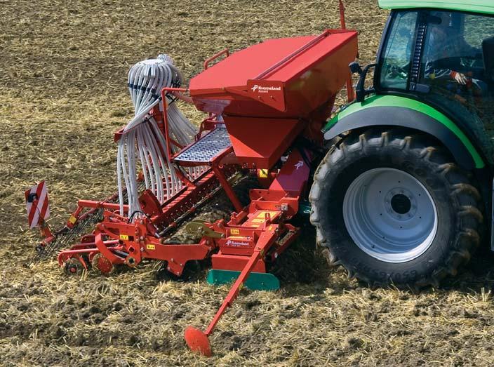 In mulch conditions the active tines can work directly into stubble and hard soil.