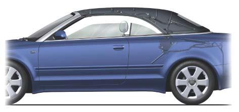 If the rear window heater is "on", the air conditioning system activates or deactivates the rear window heater depending on whether the convertible top is in the "opened" or "closed" position.