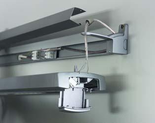 The same bracket can be used together with luminaires with standard HF ballast and 1-10V dimmable ballast (HFDa).