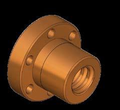 ACCESSORIES / NUTS Trapezoidal nut series EFM MATERIAL DIN 1705-CuSn12Pb (Bronze) Tensile strength (N/mm2):... 280-350 Min. strain at break min.(%).