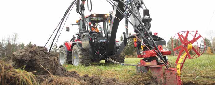 MANEUVER- ABILITY AND Cable plowing requires strength.