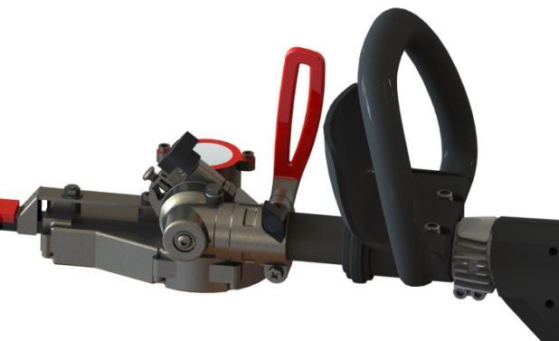 Hedge-trimmer head angle: Disconnect plug no. 9 before altering the hedge-trimmer head angle. Attach blade cover no. 6 before handling the appliance. 1- Loosen wheel no.