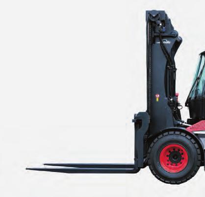 Features Original Linde Hydrostatic Drive 3 Eliminates clutch, conventional brakes, differential, mechanical transmission and torque converter 3 Low rpm, high torque diesel engine, perfectly matched
