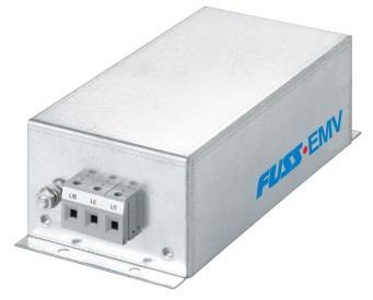 FUSS-EMV EMI Line filter 7 A ac 480V + 25% from 3kHz 50/60 Hz Manufacturer part number: 3F480-007.