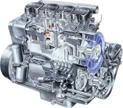 You will notice the benefits of the new engines in the field and on the road FULL POWER AHEAD: QUIET TURBOS WITH UP TO 6 HP EXTRA POWER smooth running 3 and 4-cylinder engines oil change only every