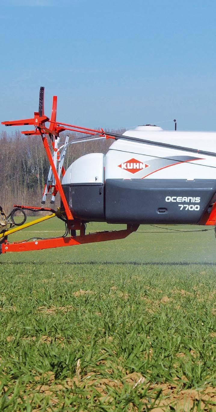 OCEANIS KUHN SPRAYERS Through its Research & Development cluster, KUHN is constantly improving its spraying products.