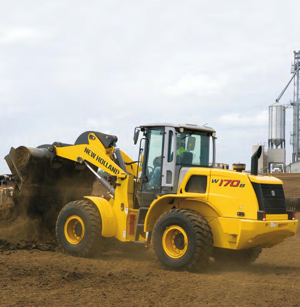 New Holland B Series Wheel Loaders are US EPA Tier III certified for low emissions.