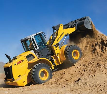 FAST-ACTING, LOAD SENSING HYDRAULICS Speed and efficiency are built into the hydraulic design of every New Holland wheel loader.