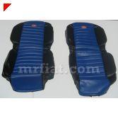 .. Set of tan seat covers with white trim for all Fiat 500 F and R This will also fit.
