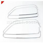 Part #: BP-500-099 This is two window trims for two windows that fits all Fiat 500 500 600 Window Trim End Clip 500 Left Vent Window Frame... 500 Right Vent Window Frame.