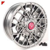 5 x 12 inch polished aluminum wheel with Abarth wheel cap 4 x 190 mm for Fiat 500... This is one new Black Ray wheel.