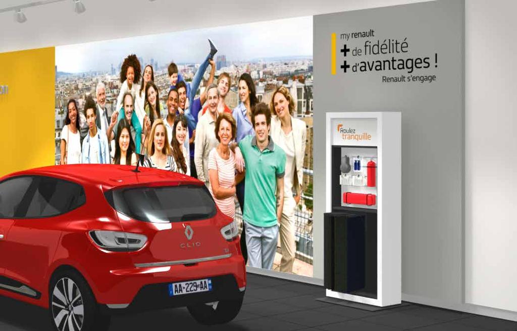 Renault Store/Technical specifications for delivery unit / General 4 Introduction Present at key moments along the customer journey, in the principal flows, the purpose of these accessories units is