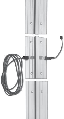 Electrified continuous hinges are available in three options, depending on level of service desired at the opening. Any of these options are available as 4, 8 or 12 wire configurations.