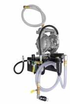 Portable used fluid handling equipment collection and transfer equipment, pump-assist Model 400 Diaphragm pump evacuation kits Diaphragm pump kits provide a clean, safe method for evacuating used