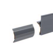 Round pipes Profile series I-40 Slide rail for round pipes D28L Easy way of building a conveyor track or pushing section by simply clipping the slide rail onto round pipe D28L 3,5 16,5 16 17,5