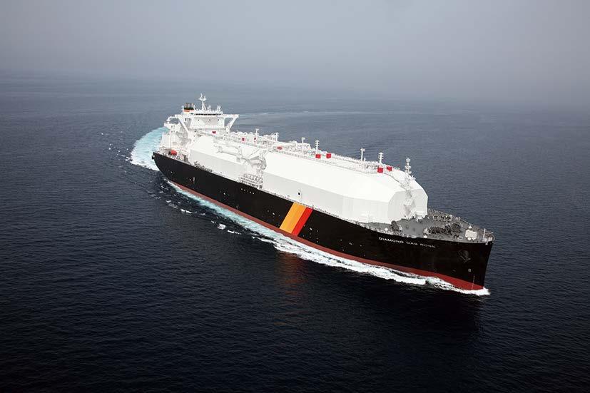 50kt Registry: Panama BV Completion: July 24, 2018 DIAMOND GAS ROSE Owner: Diamond LNG Shipping 2 Pte. Ltd. Builder: MI LNG Company, Limited (Mitsubishi Shipbuilding Co., Ltd.) Hull No.
