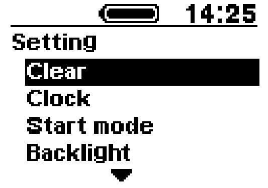 Pressing the Assist-X displays the setting screen for the item selected.