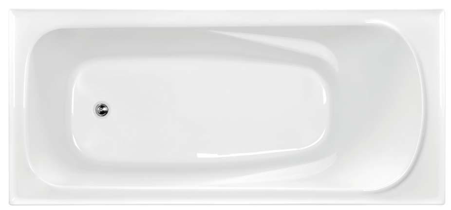 jets 1675 x 755mm Internal Depth: 399mm Available with 6 or 12 jets Sanitary grade acrylic Moulded arm rests 3 SOLUS MKII RECTANGULAR BATH Moulded arm rests 1520 x 755mm