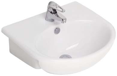 1 DOMAINE VANITY BASIN White Vitreous china Available with 1 or 3