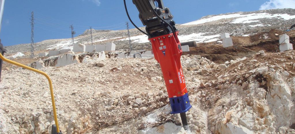 MTB HEAVY & MEDIUM HYDRAULIC BREAKERS MORE POWER, LESS WASTE MTB Hydraulic Breakers are the result of 40 years experience in hard rock applications and difficult excavation conditions.