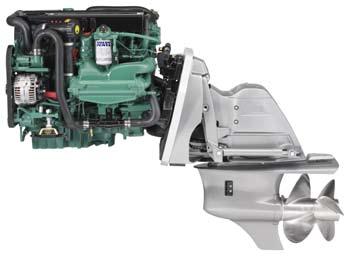 diesel Aquamatic 130 370 hp Developed, manufactured and serviced by Volvo Penta.